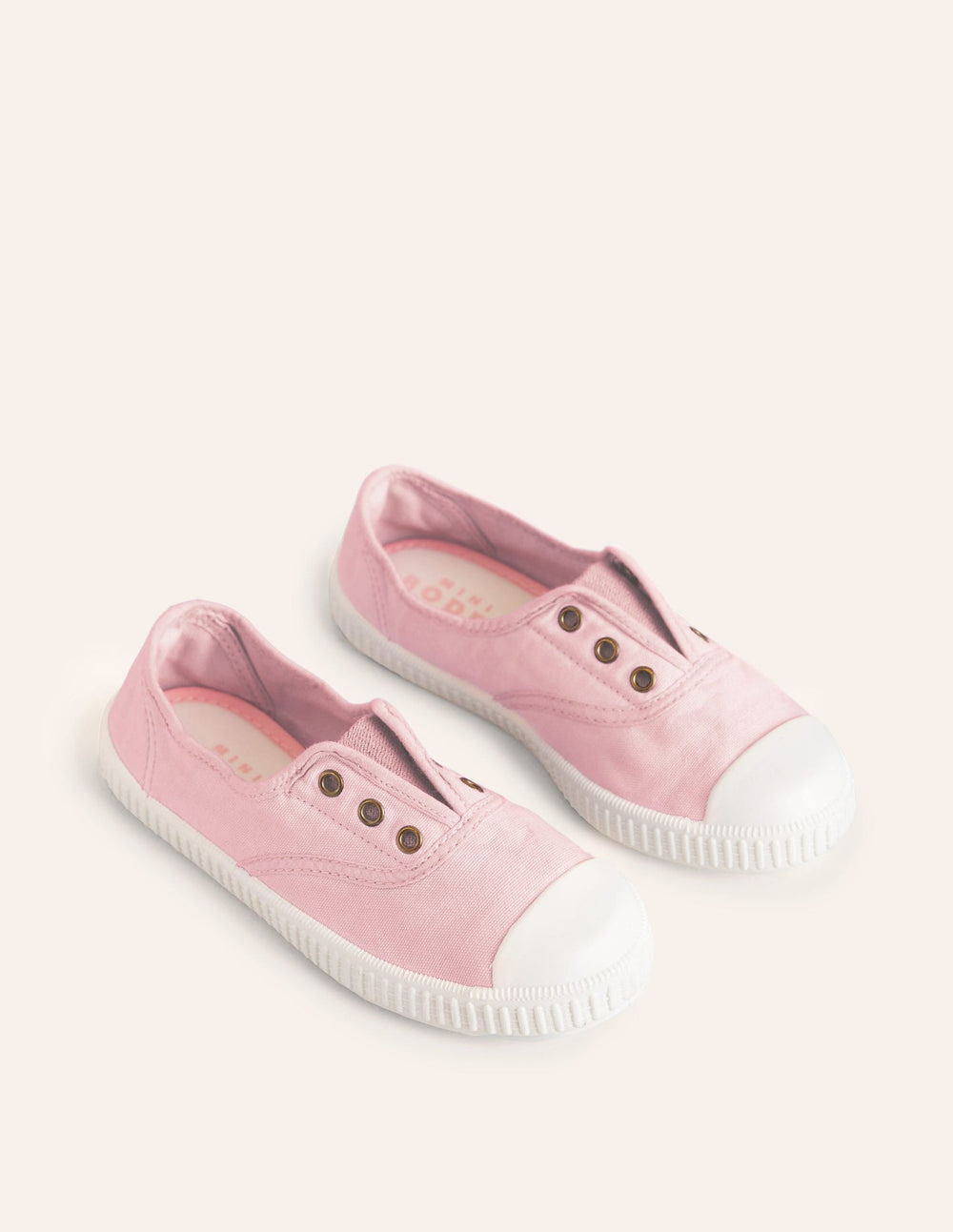 Boden Laceless Canvas Pull - ons - Cameo Pink