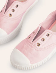 Boden Laceless Canvas Pull - ons - Cameo Pink