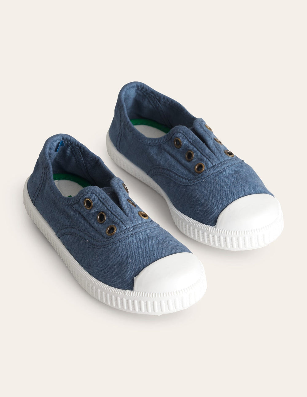 Boden Laceless Canvas Pull - ons - College Navy
