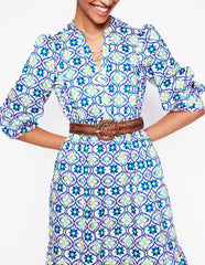 Boden Woven Leather Belt - Tan