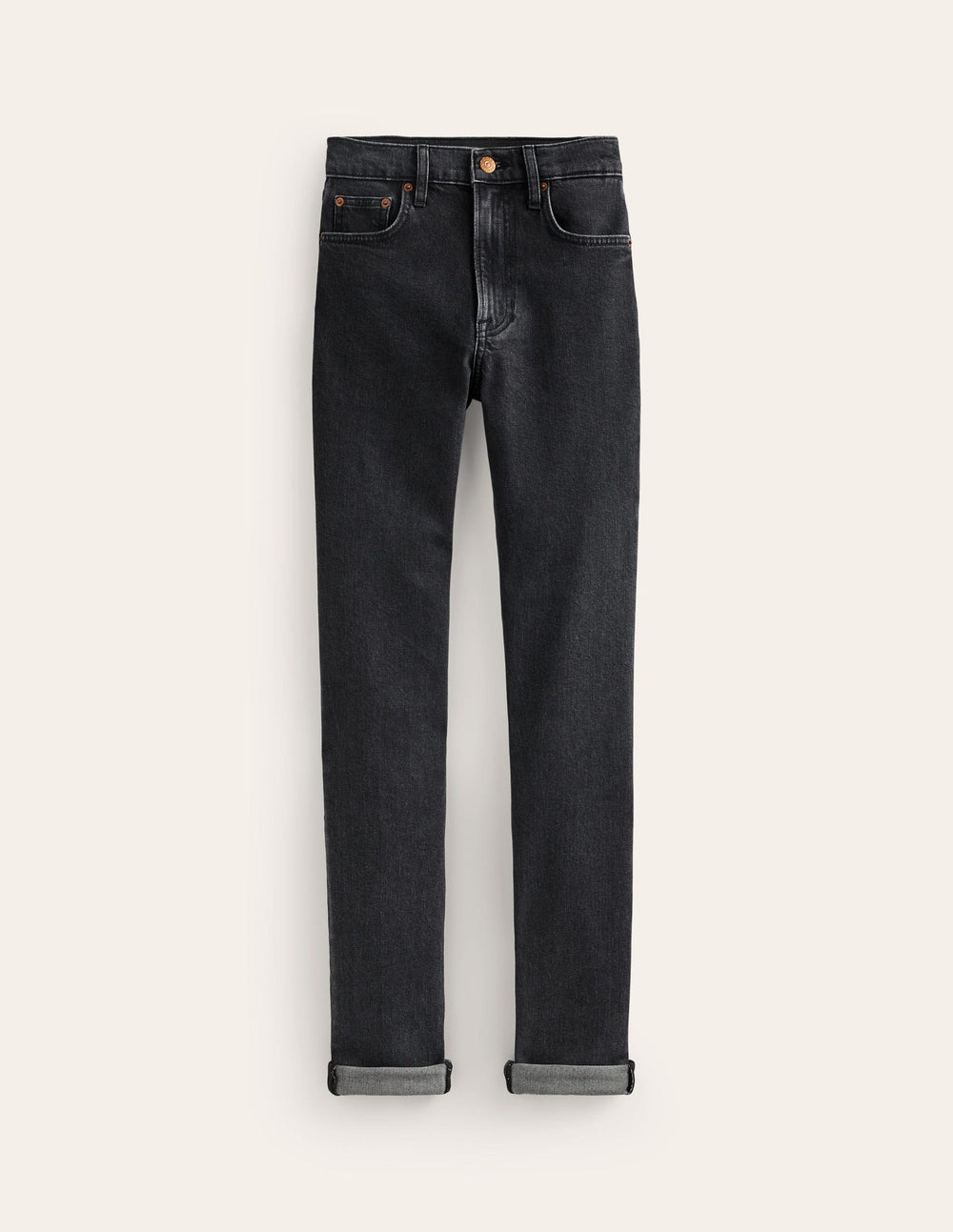 Boden Girlfriend Jeans - Washed Black