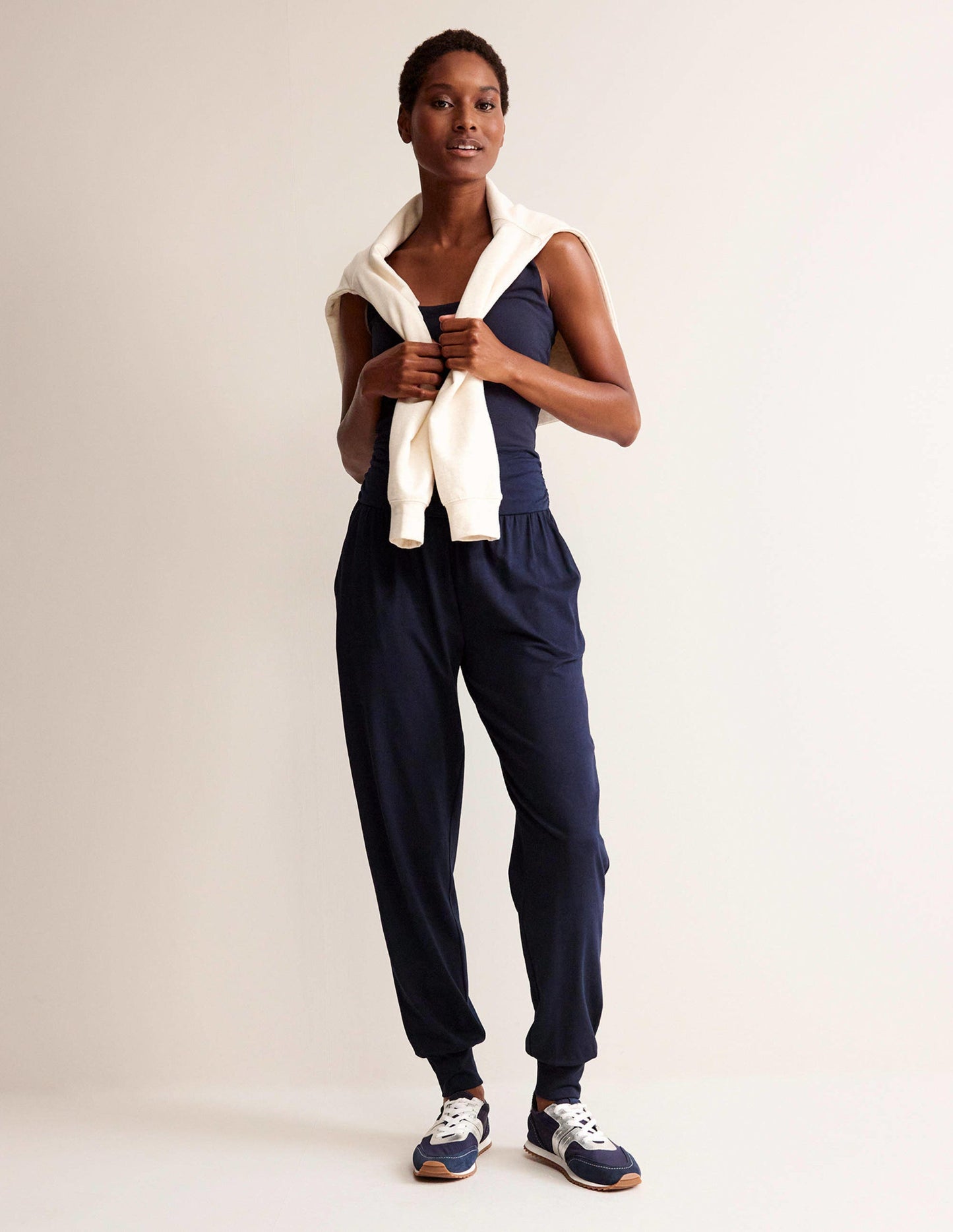 Boden Hareem Jersey Sweatpants - Navy