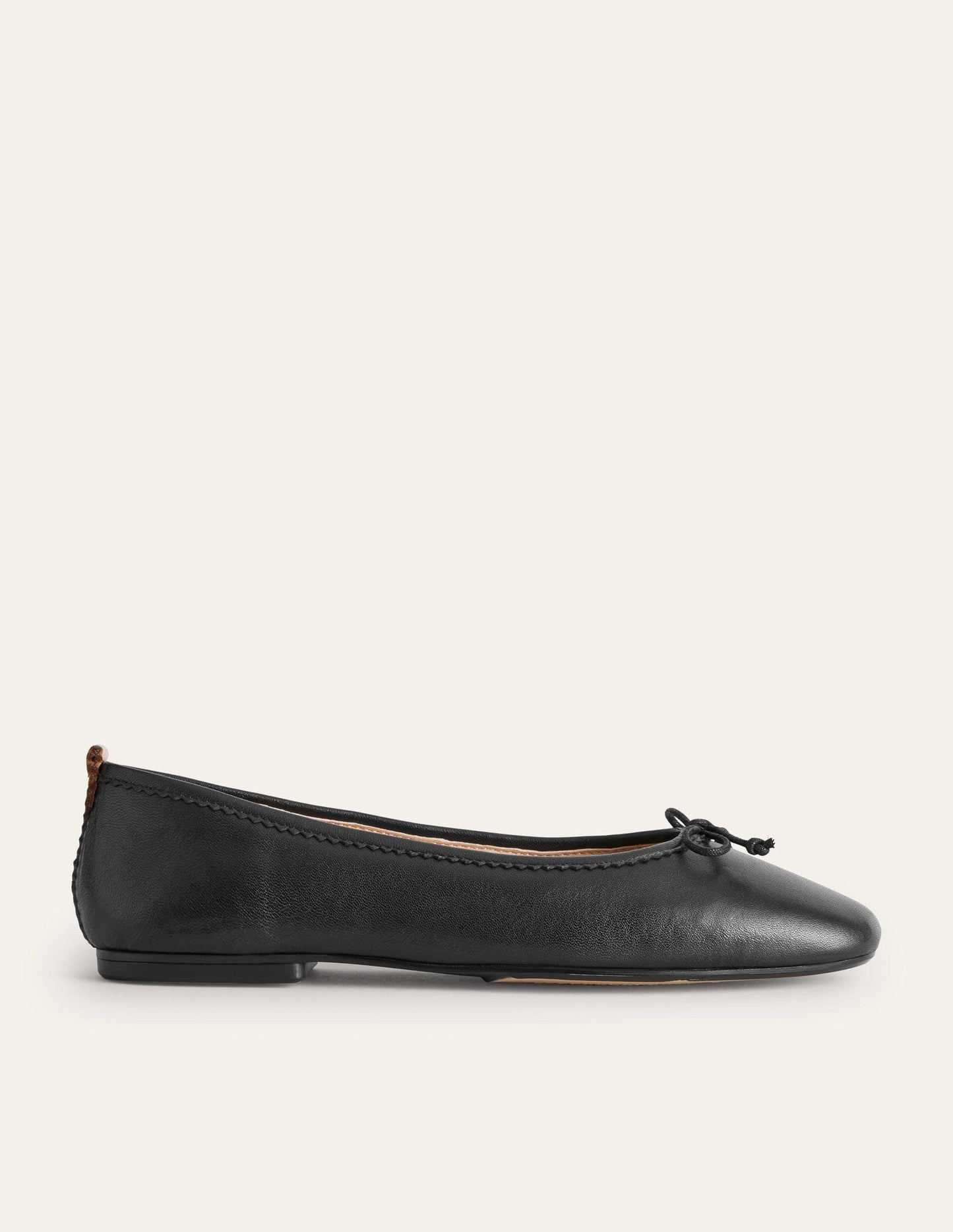 Boden Kitty Flexi Sole Ballet Flats - Black Leather