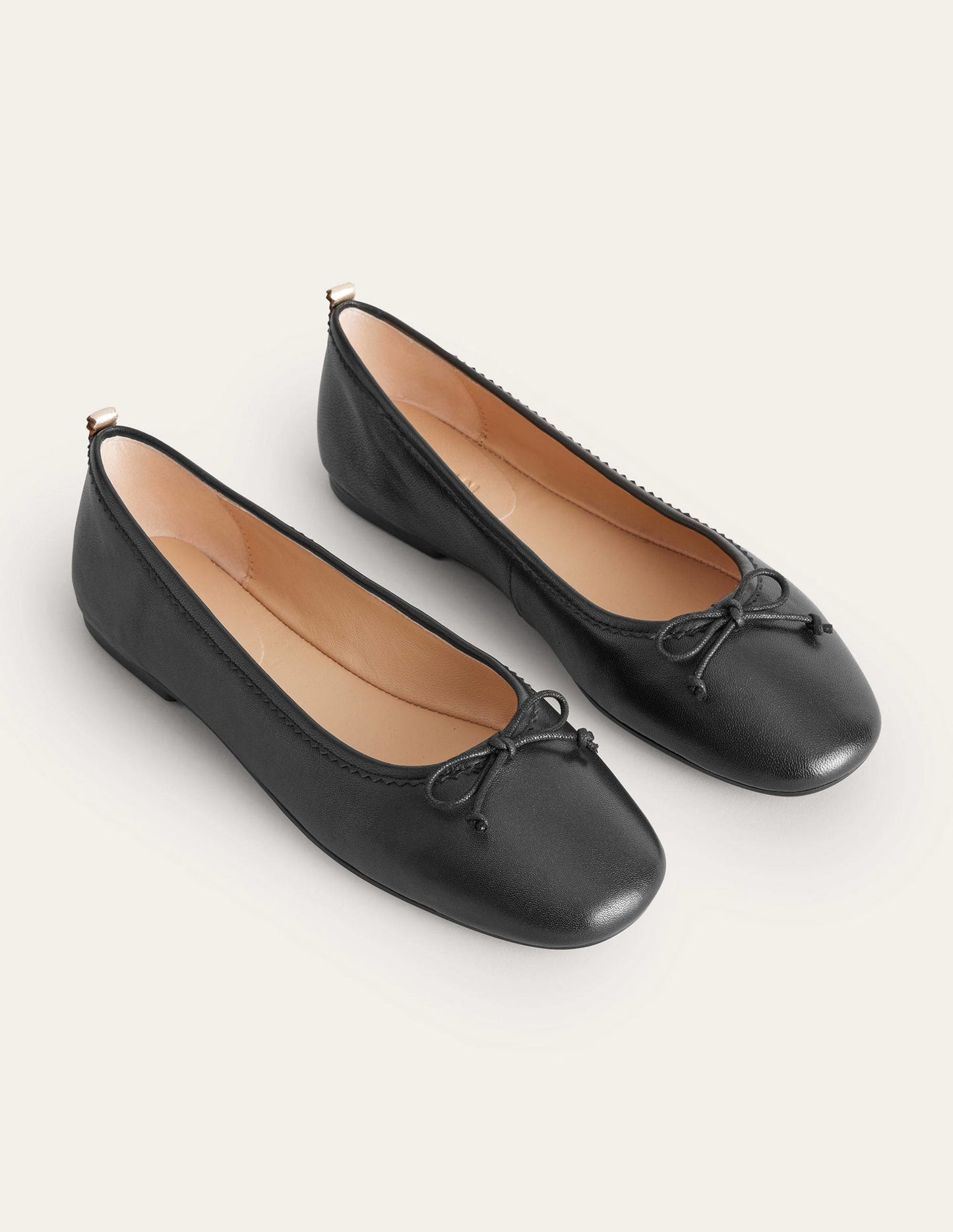 Boden Kitty Flexi Sole Ballet Flats - Black Leather