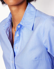 Boden Sienna Cotton Shirt - Blue Oxford