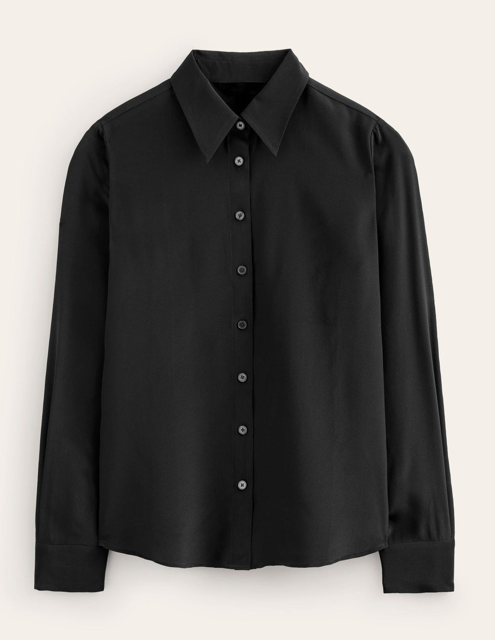 Boden Sienna Silk Shirt - Black
