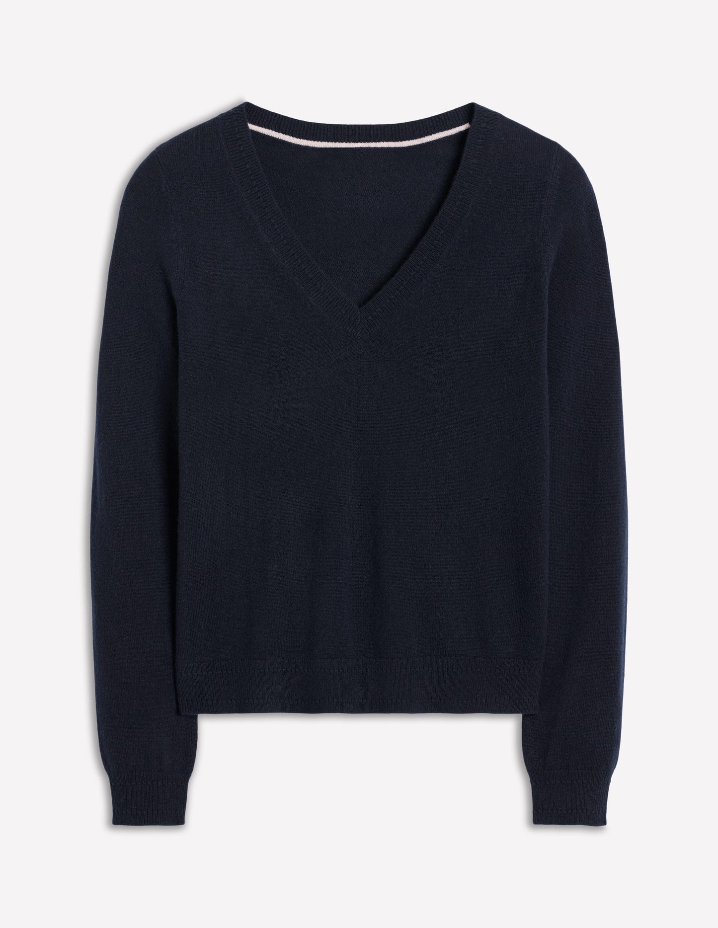 Boden Eva Cashmere V - Neck Sweater - Navy