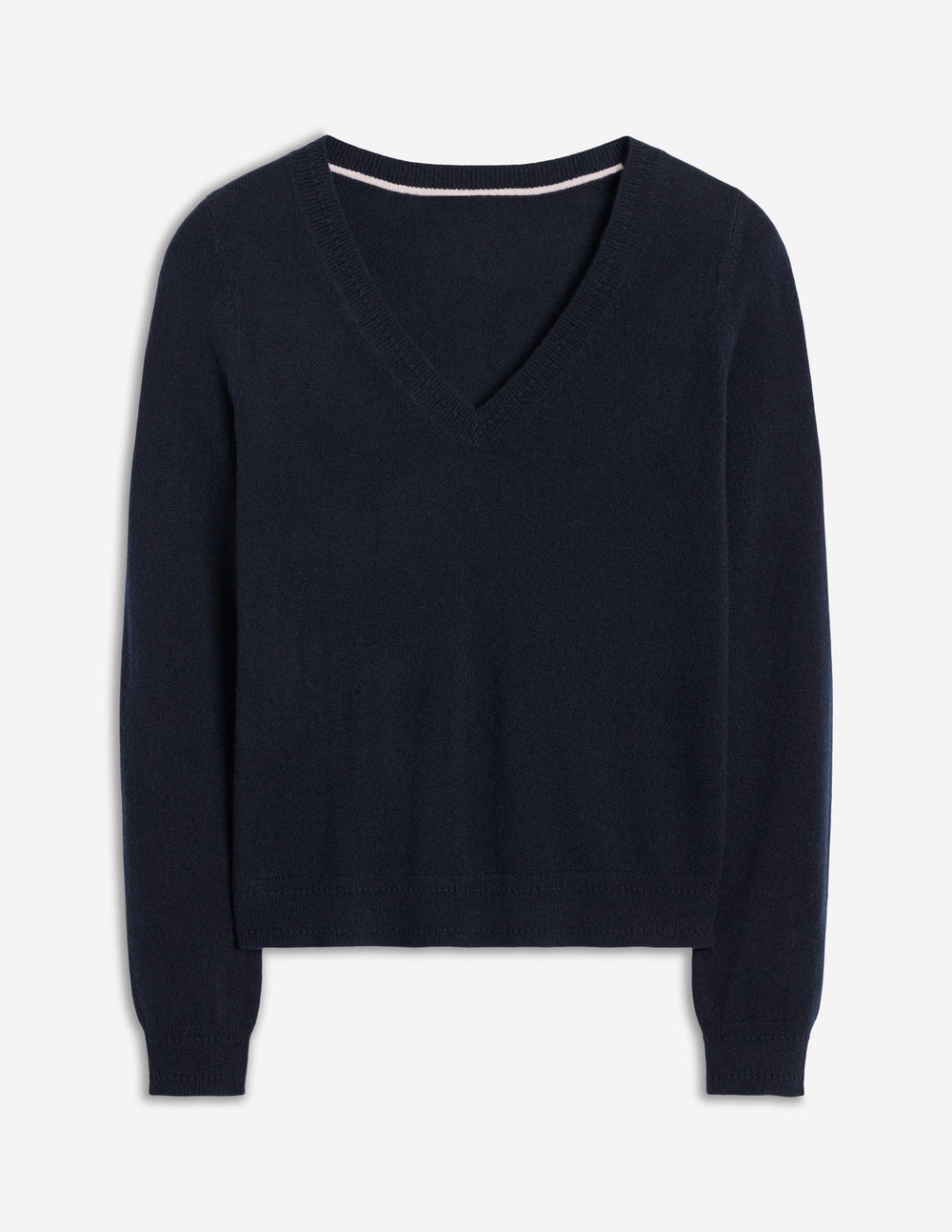 Boden Eva Cashmere V - Neck Sweater - Navy