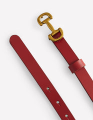 Boden Iris Skinny Snaffle Trim Belt - Red