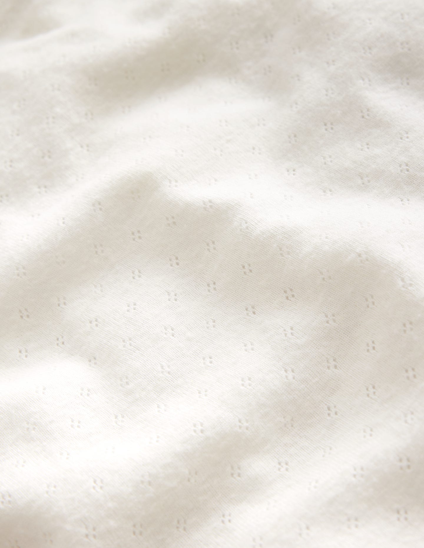Boden Long Sleeve Pointelle Top - Soft Ivory
