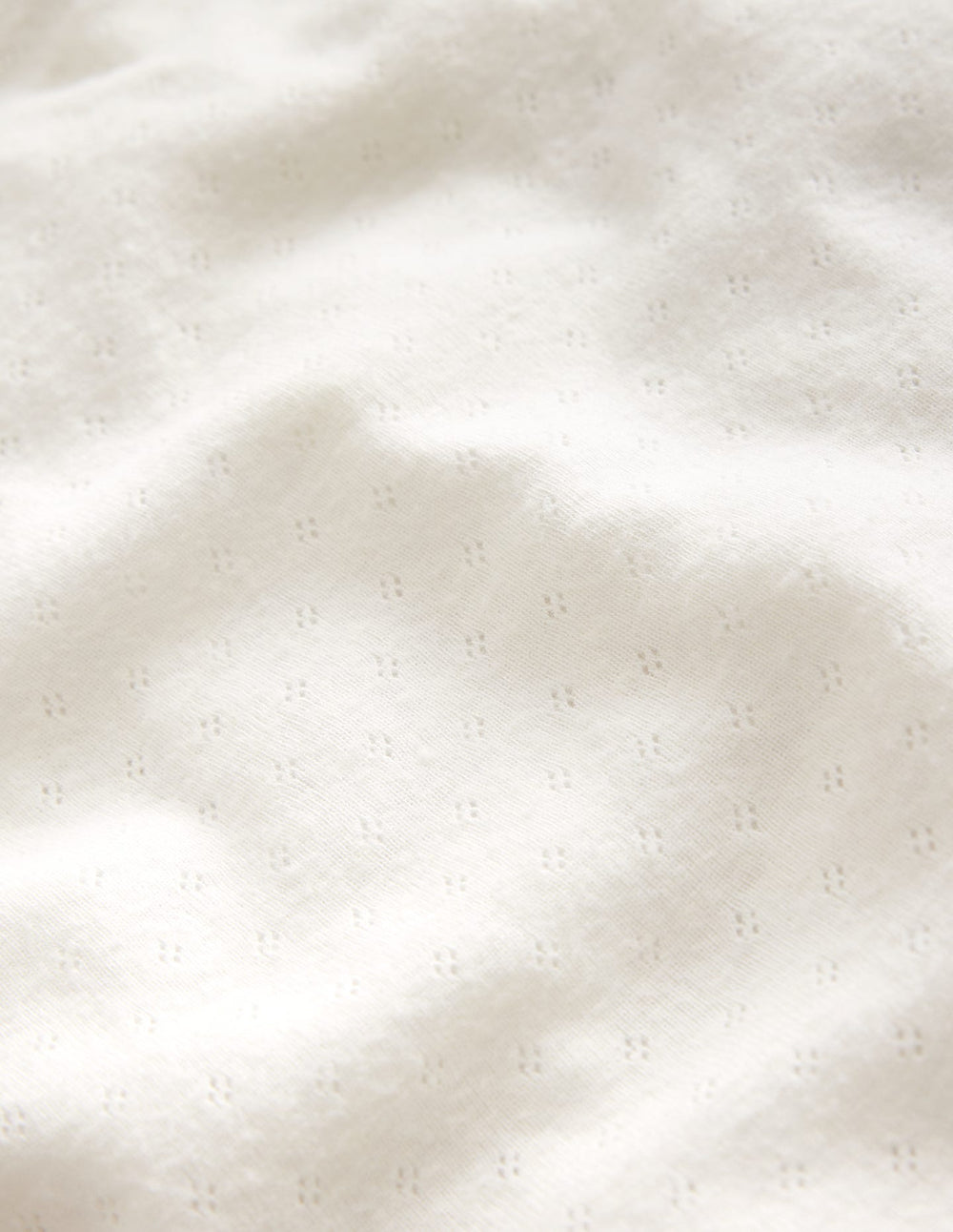 Boden Long Sleeve Pointelle Top - Soft Ivory