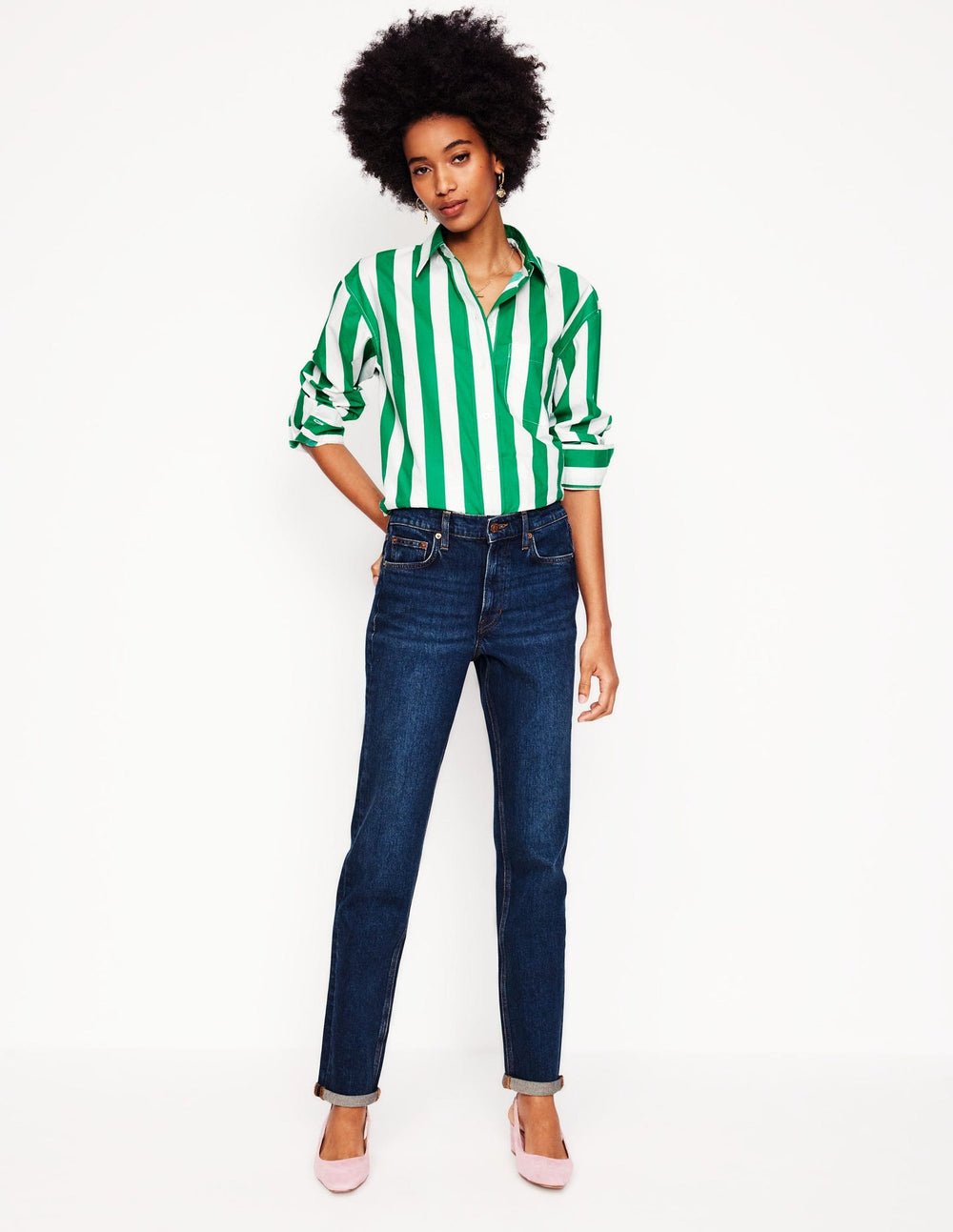 Boden Girlfriend Jeans - Dark Vintage