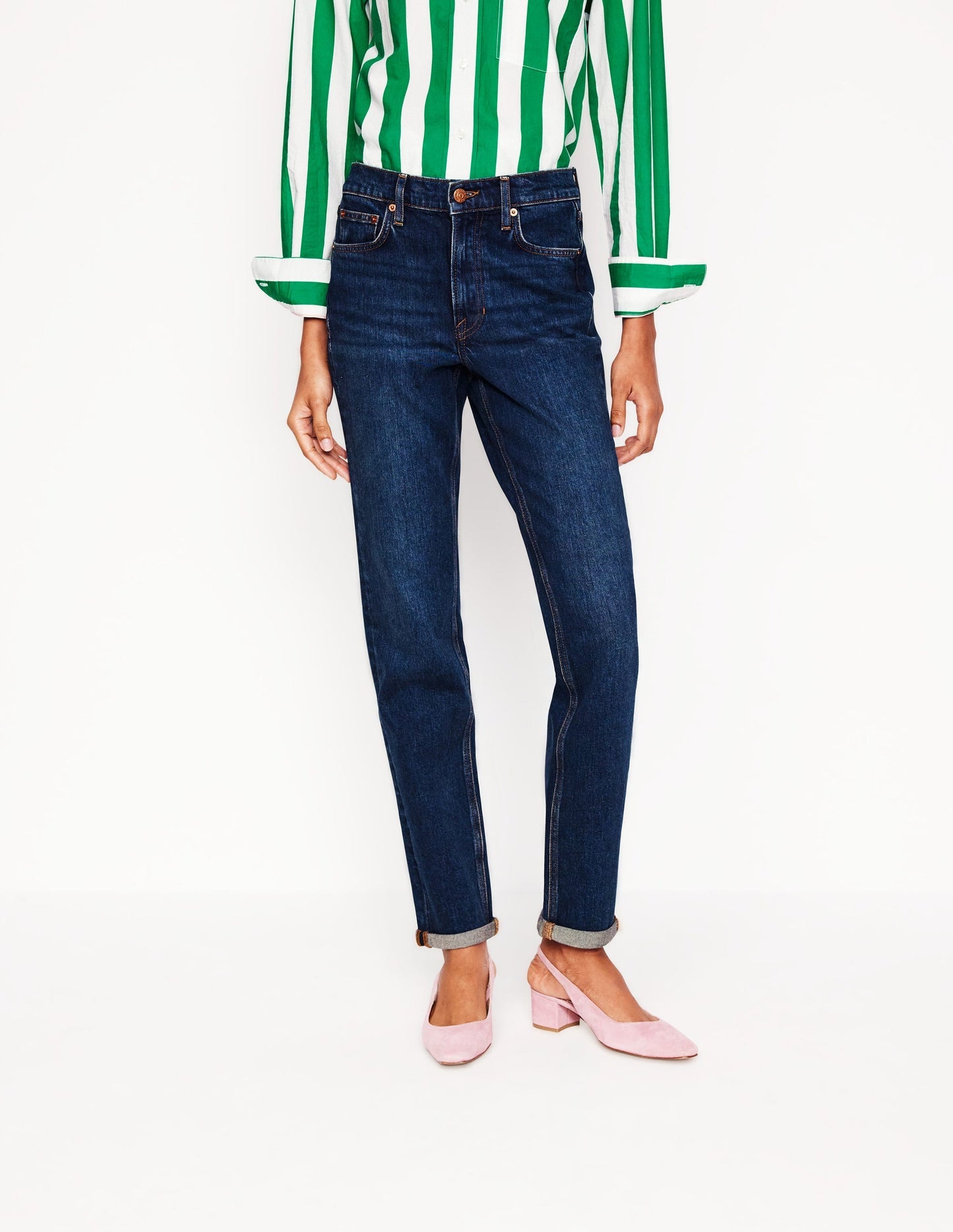 Boden Girlfriend Jeans - Dark Vintage