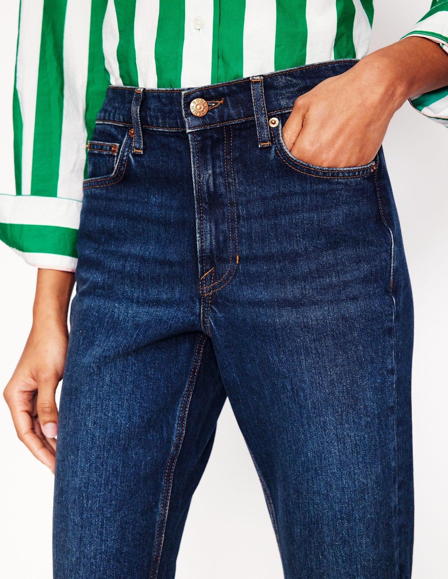 Boden Girlfriend Jeans - Dark Vintage