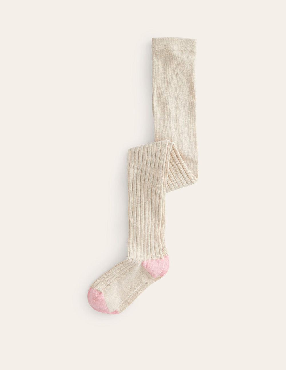 Boden Ribbed Tights - Oatmeal
