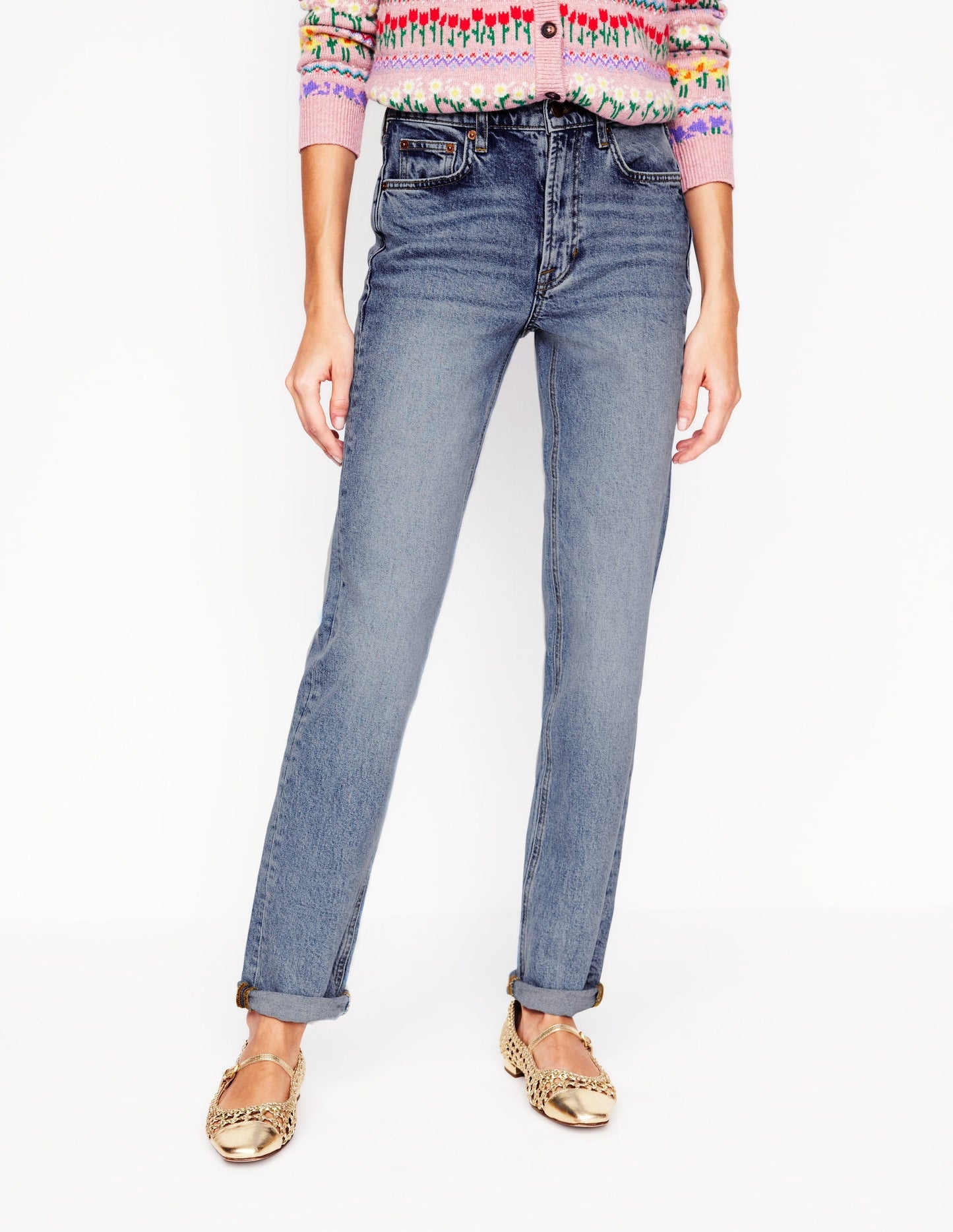 Boden Girlfriend Jeans - Light Vintage