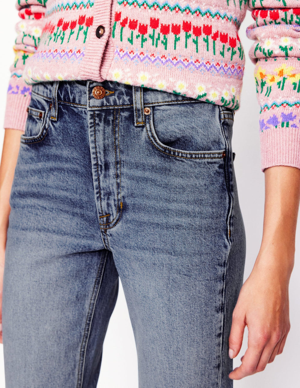 Boden Girlfriend Jeans - Light Vintage