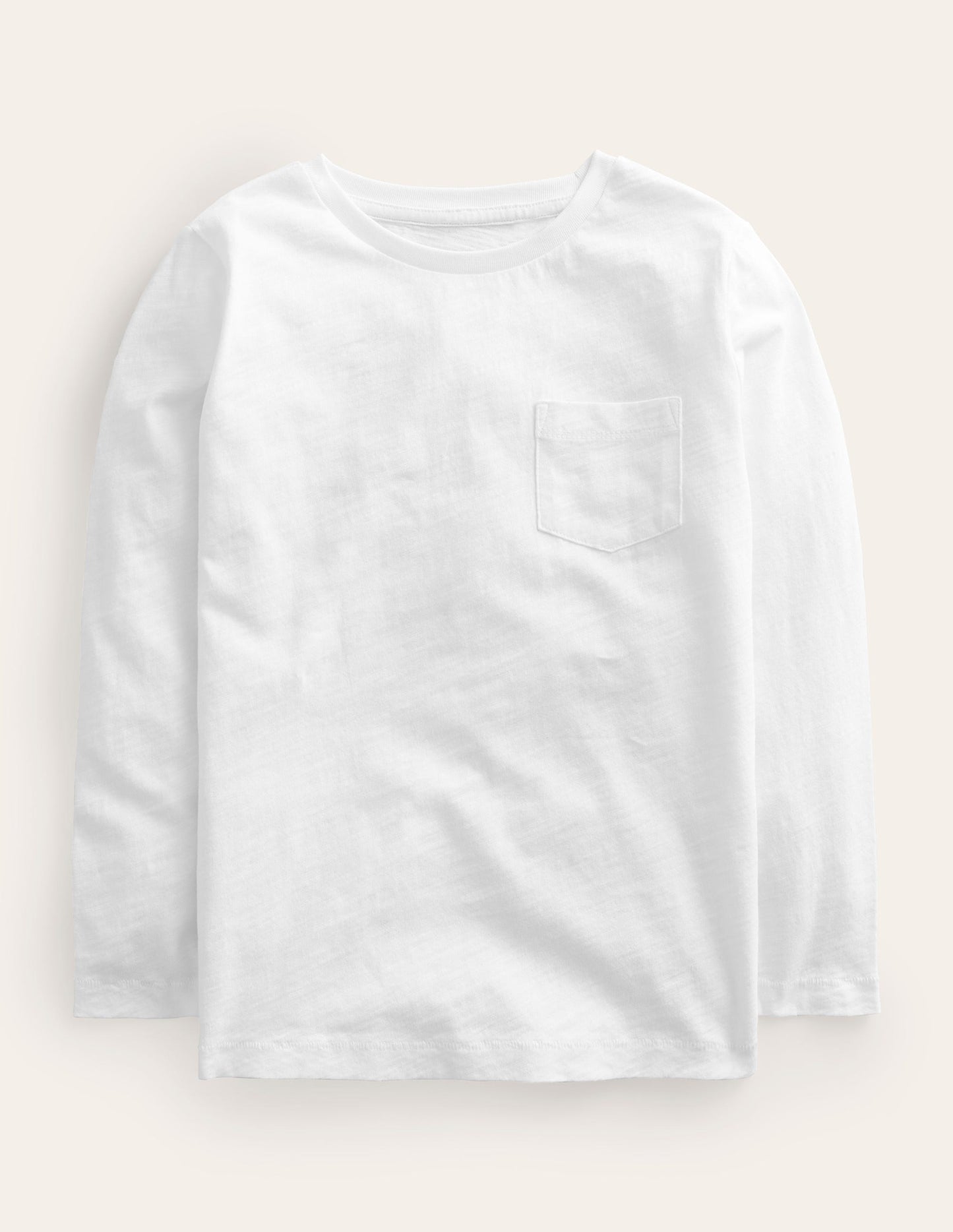 Boden Everyday Long Sleeve T-shirt - White