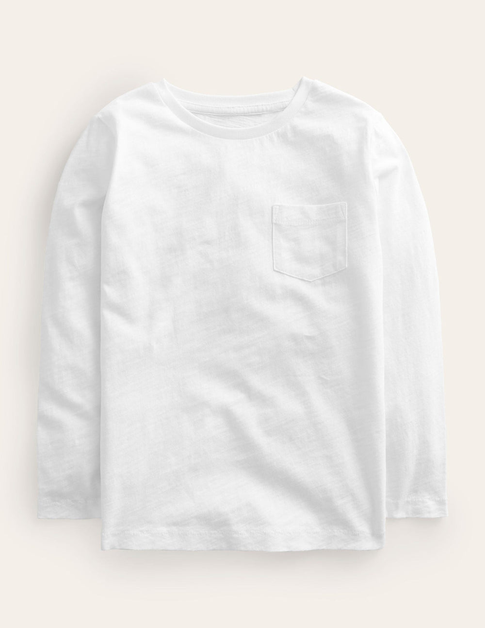 Boden Everyday Long Sleeve T-shirt - White