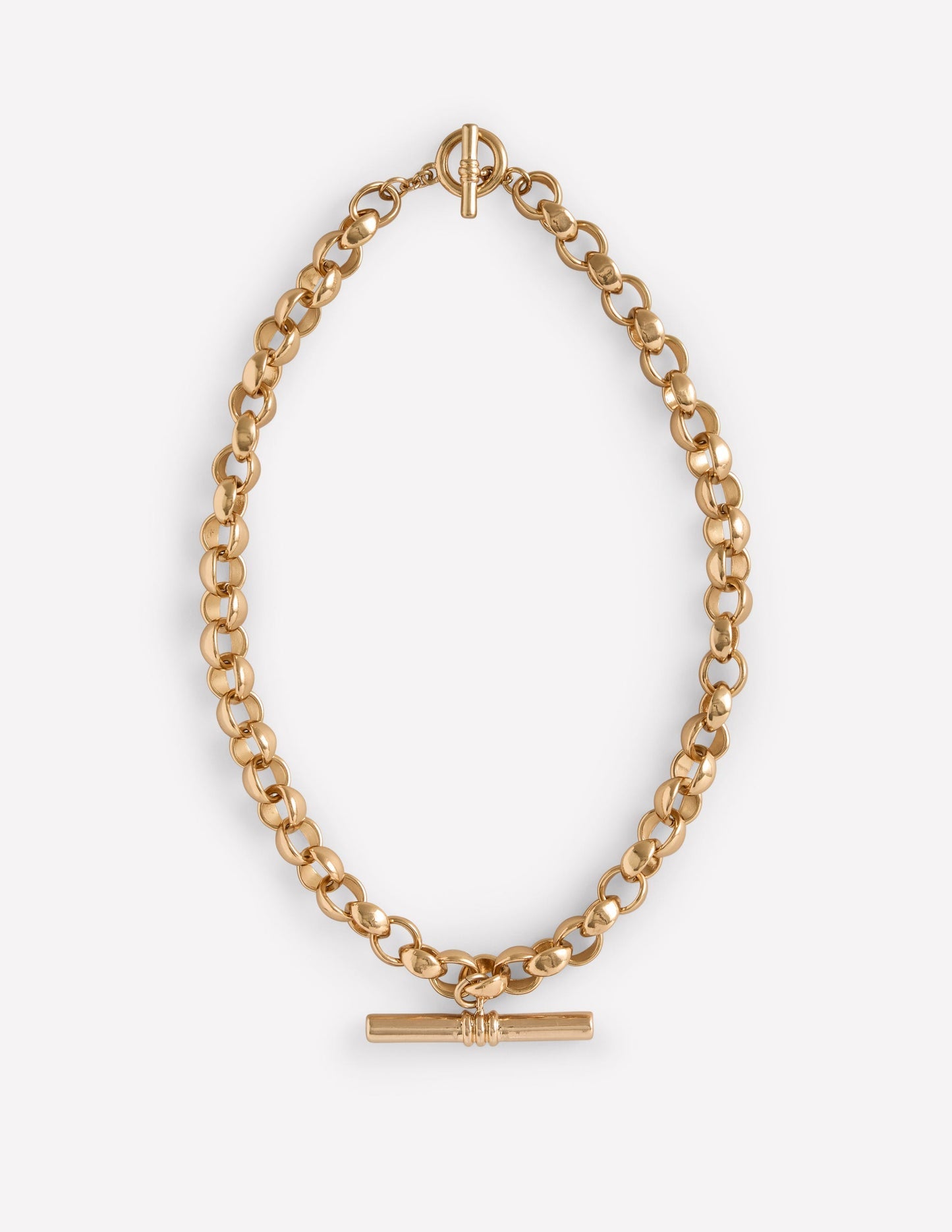 Boden Chunky T - bar Chain Necklace - Gold