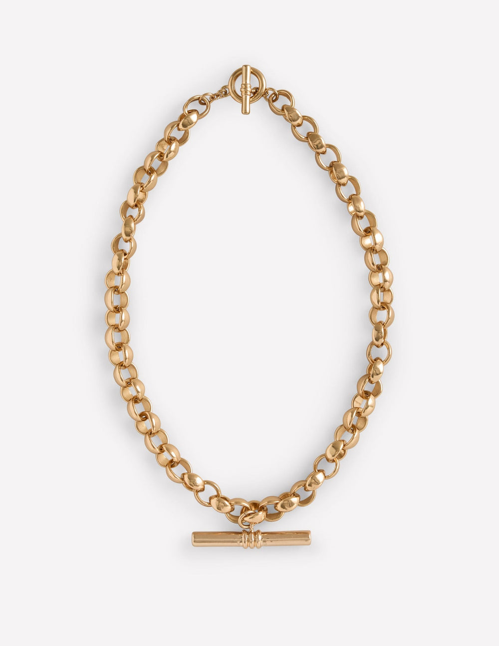 Boden Chunky T - bar Chain Necklace - Gold