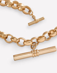 Boden Chunky T - bar Chain Necklace - Gold