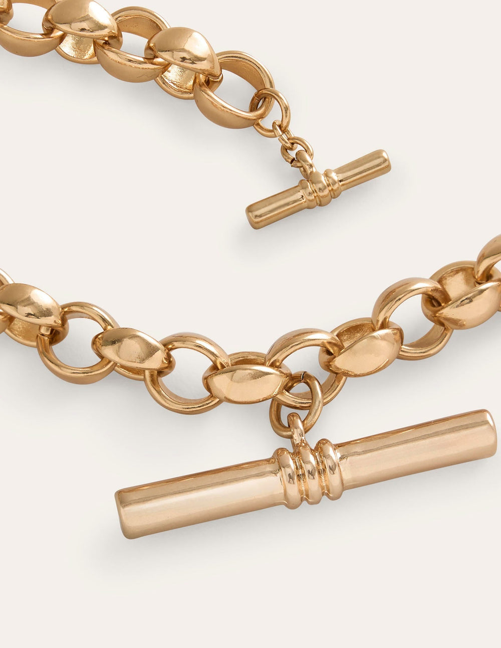 Boden Chunky T - bar Chain Necklace - Gold
