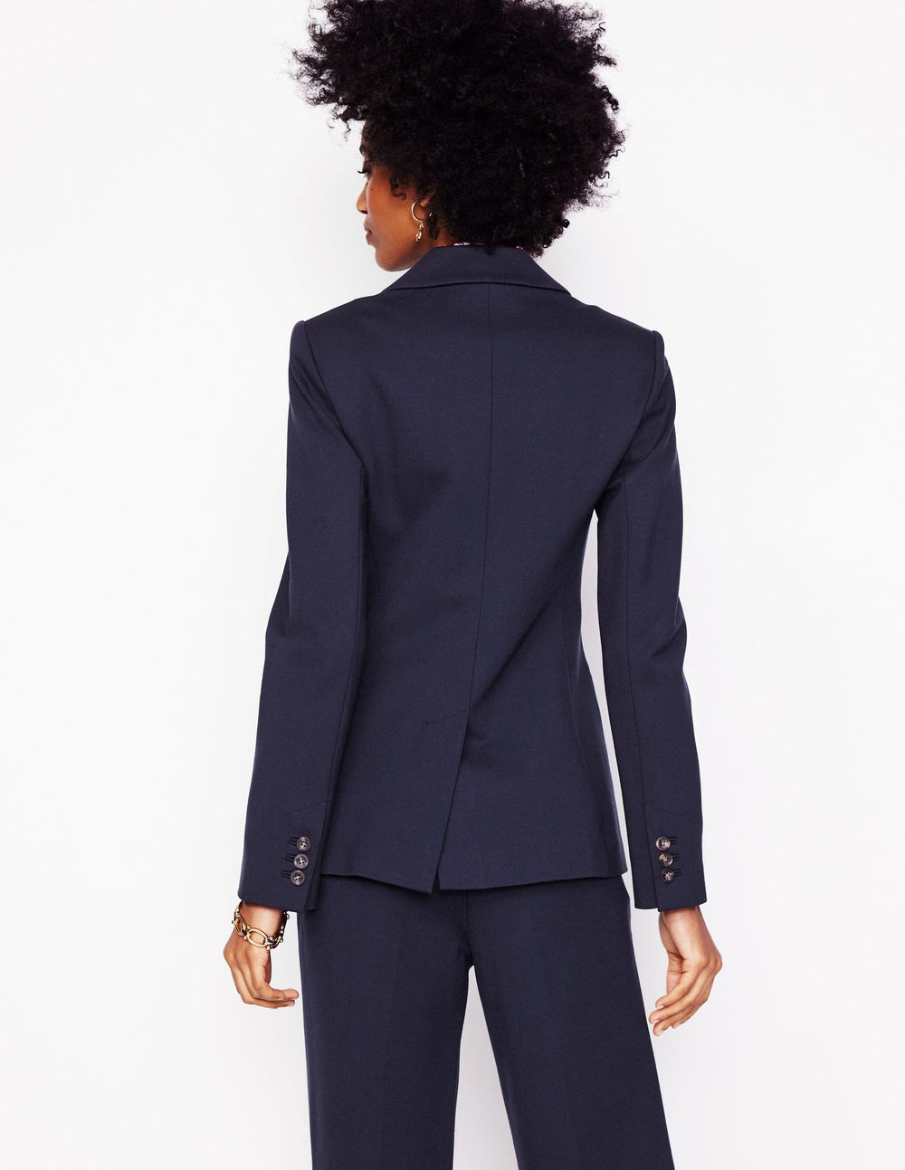 Boden Marylebone Ponte Blazer - Navy