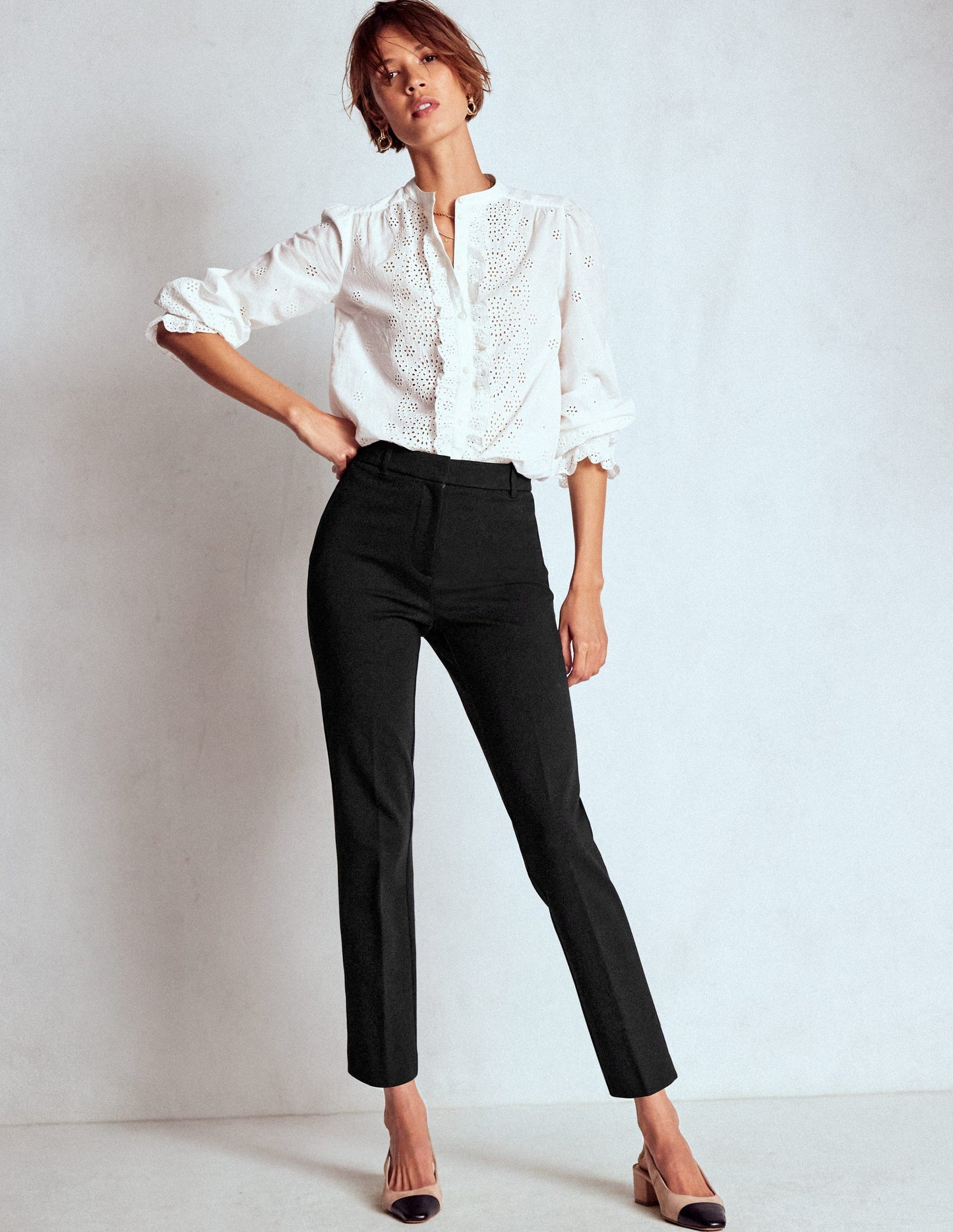 Boden Highgate Ponte Pants - Black