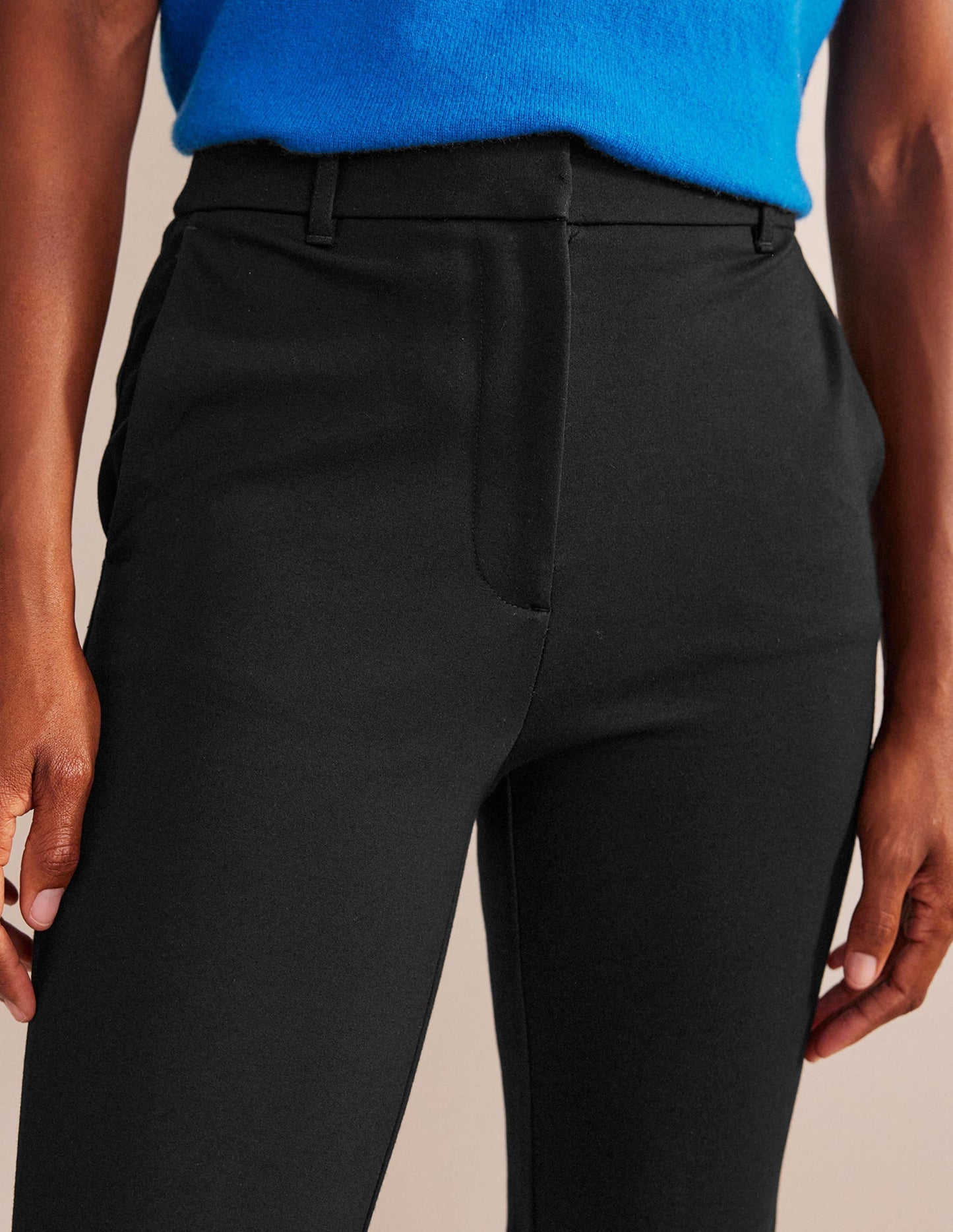 Boden Highgate Ponte Pants - Black