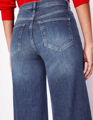 Boden High Rise Wide Leg Jeans - Mid Vintage