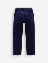 Boden Slim Pull On Trousers - College Navy Cord