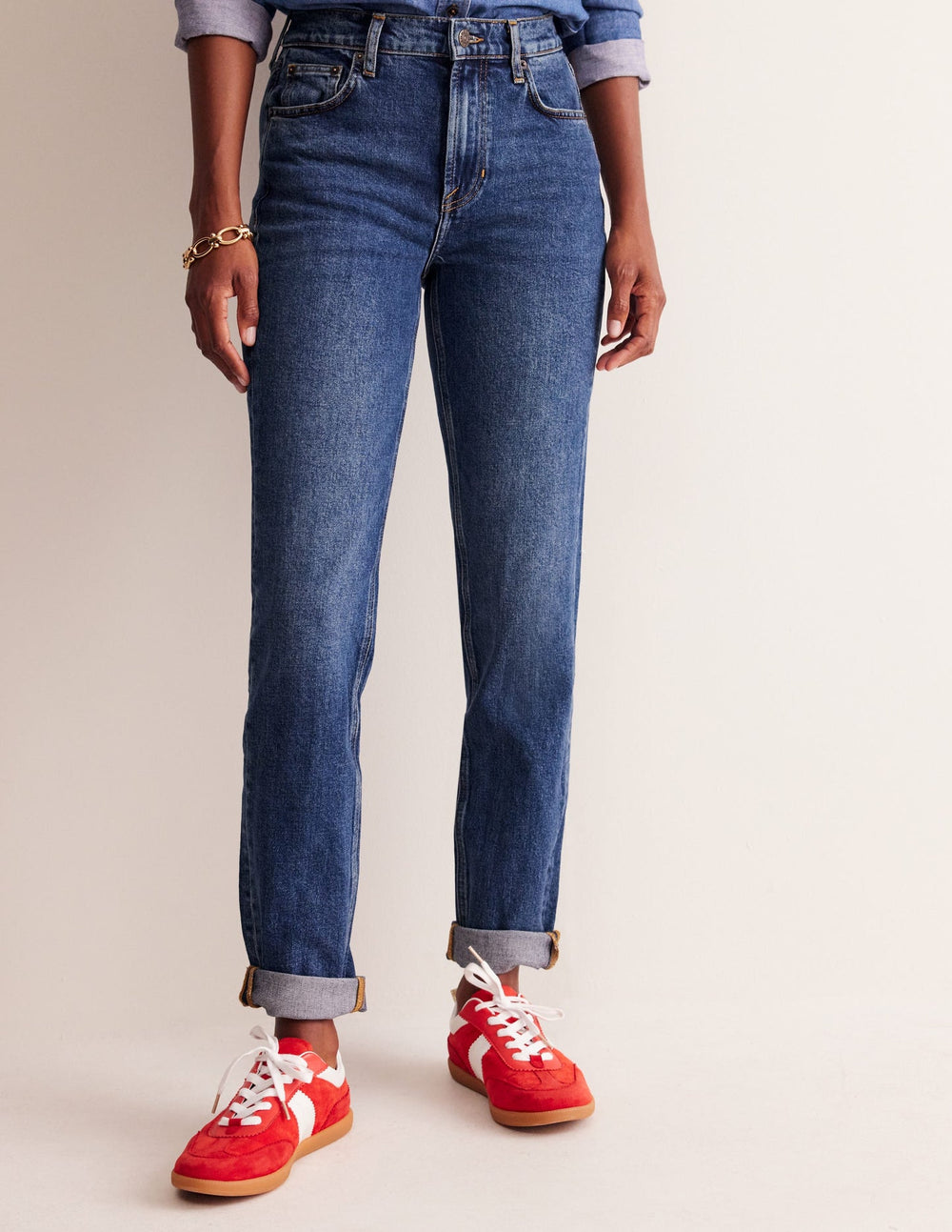 Boden Girlfriend Jeans - Mid Vintage