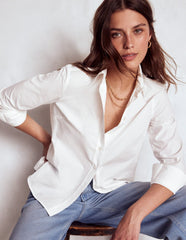 Boden Sienna Cotton Shirt - White