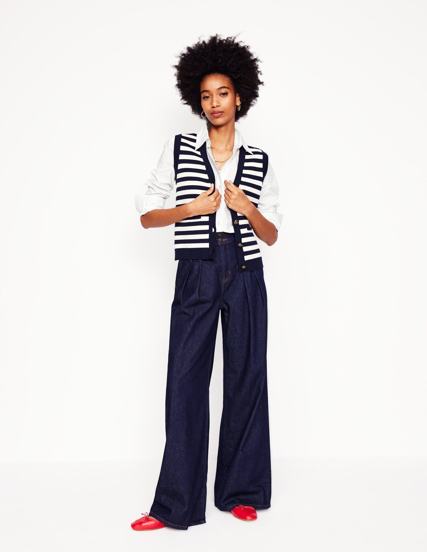 Boden Sienna Cotton Shirt - White