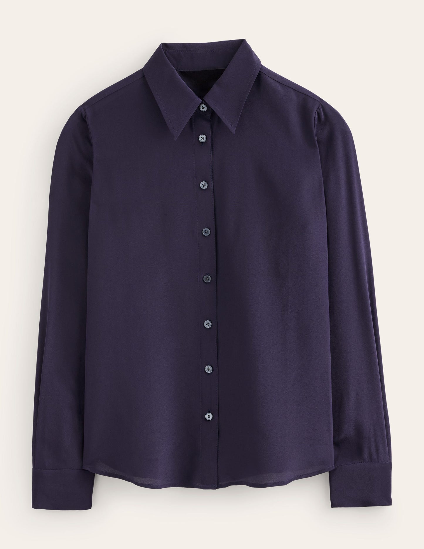 Boden Sienna Silk Shirt - Navy