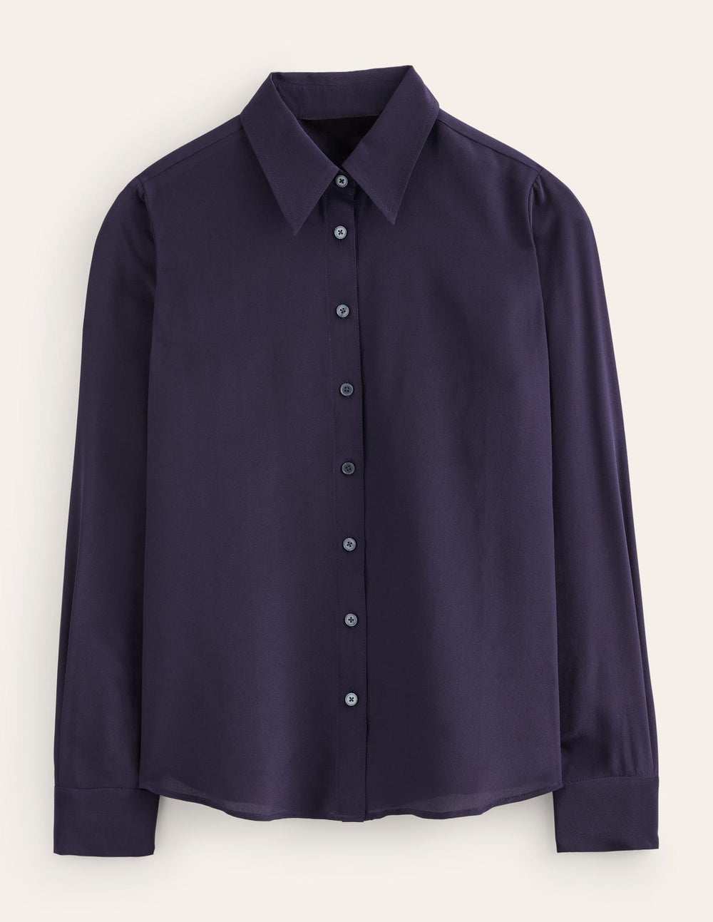 Boden Sienna Silk Shirt - Navy