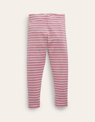 Boden Everyday Fun Leggings - Formica Pink/Ivory Stripe