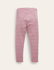 Boden Everyday Fun Leggings - Formica Pink/Ivory Stripe