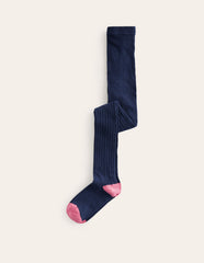 Boden Ribbed Tights - French Navy