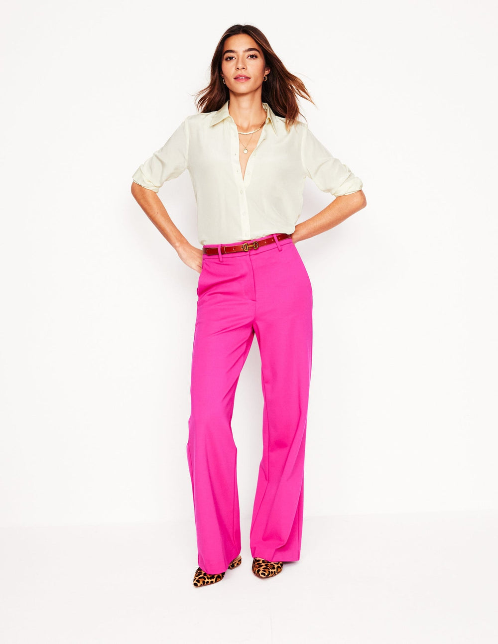 Boden Sienna Silk Shirt - Ivory