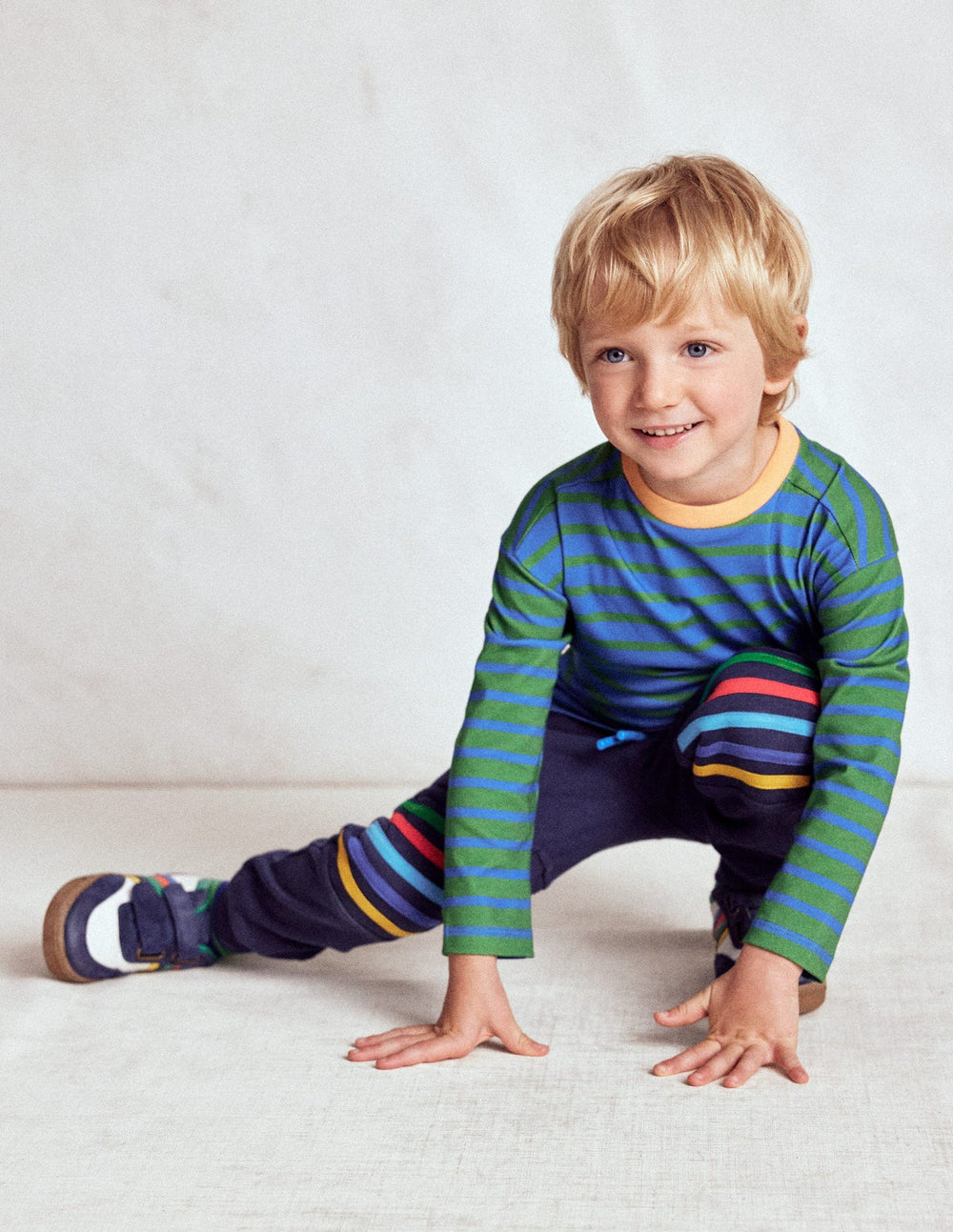 Boden Warrior Knee Joggers - Starboard Blue