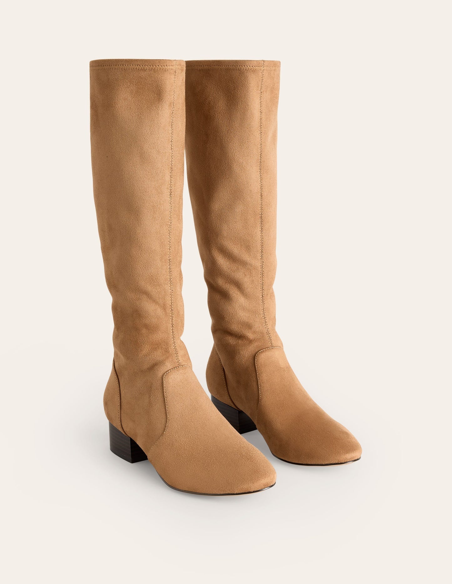 Boden Flat Stretch Knee Boots - Acorn
