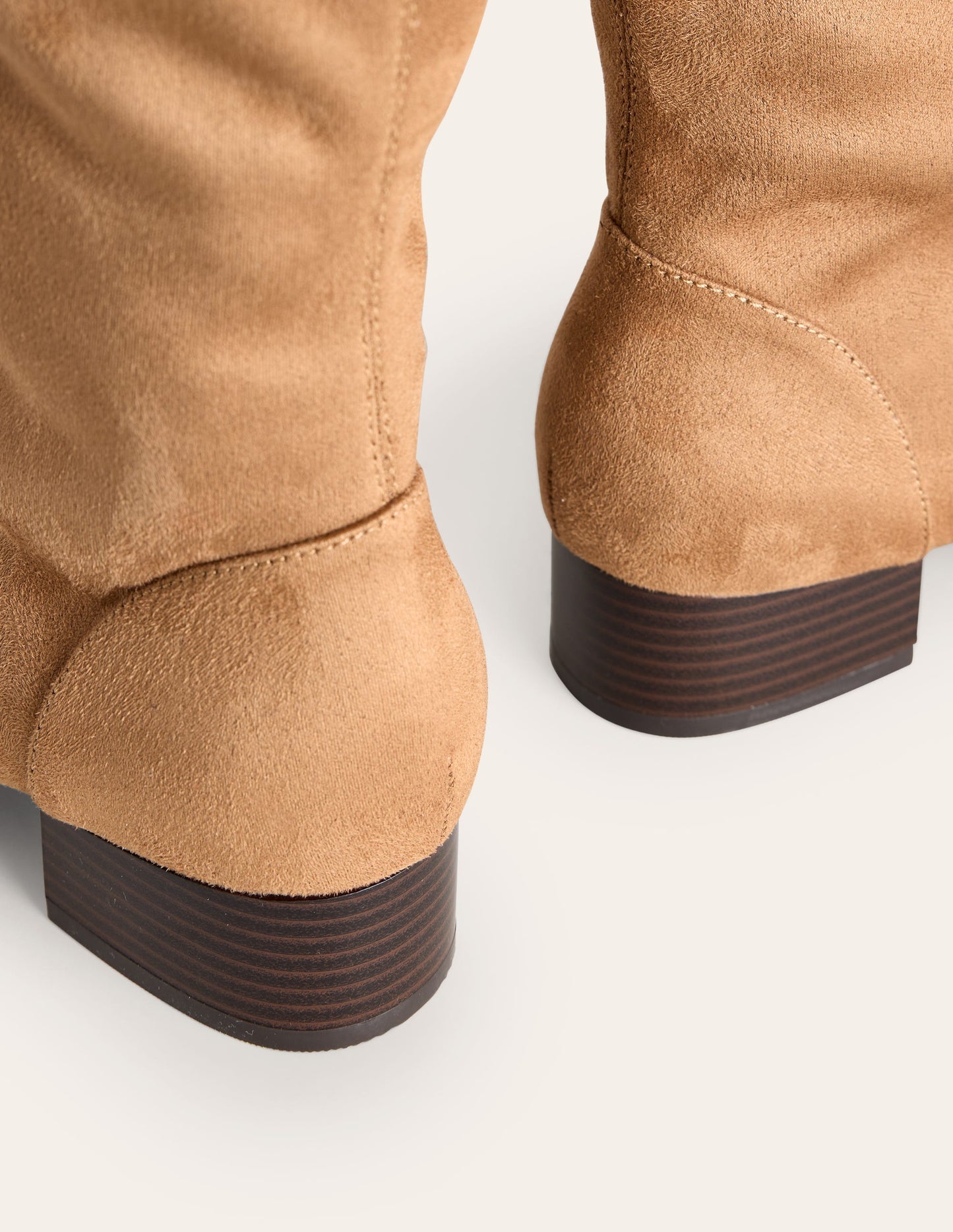 Boden Flat Stretch Knee Boots - Acorn