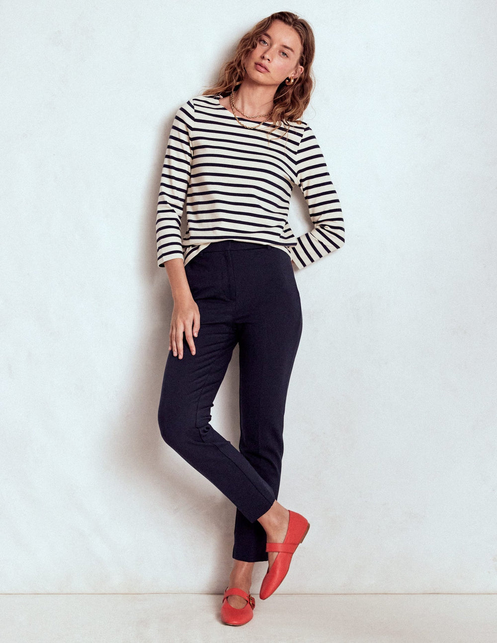 Boden Highgate Ponte Pants - Navy