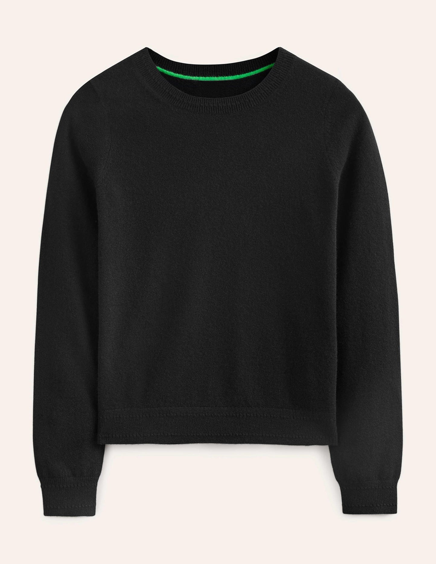 Boden Eva Cashmere V - Neck Sweater - Black