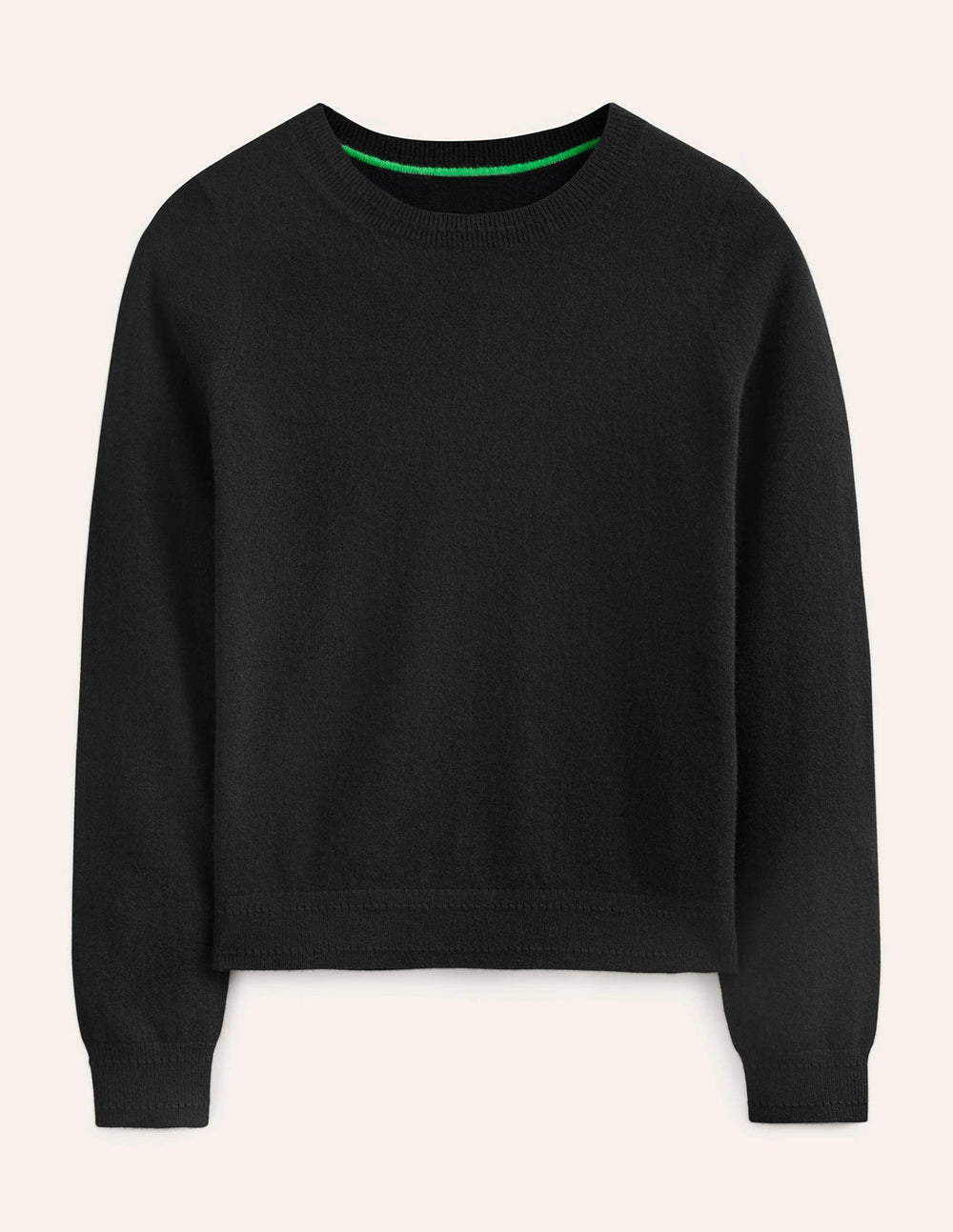 Boden Eva Cashmere V - Neck Sweater - Black