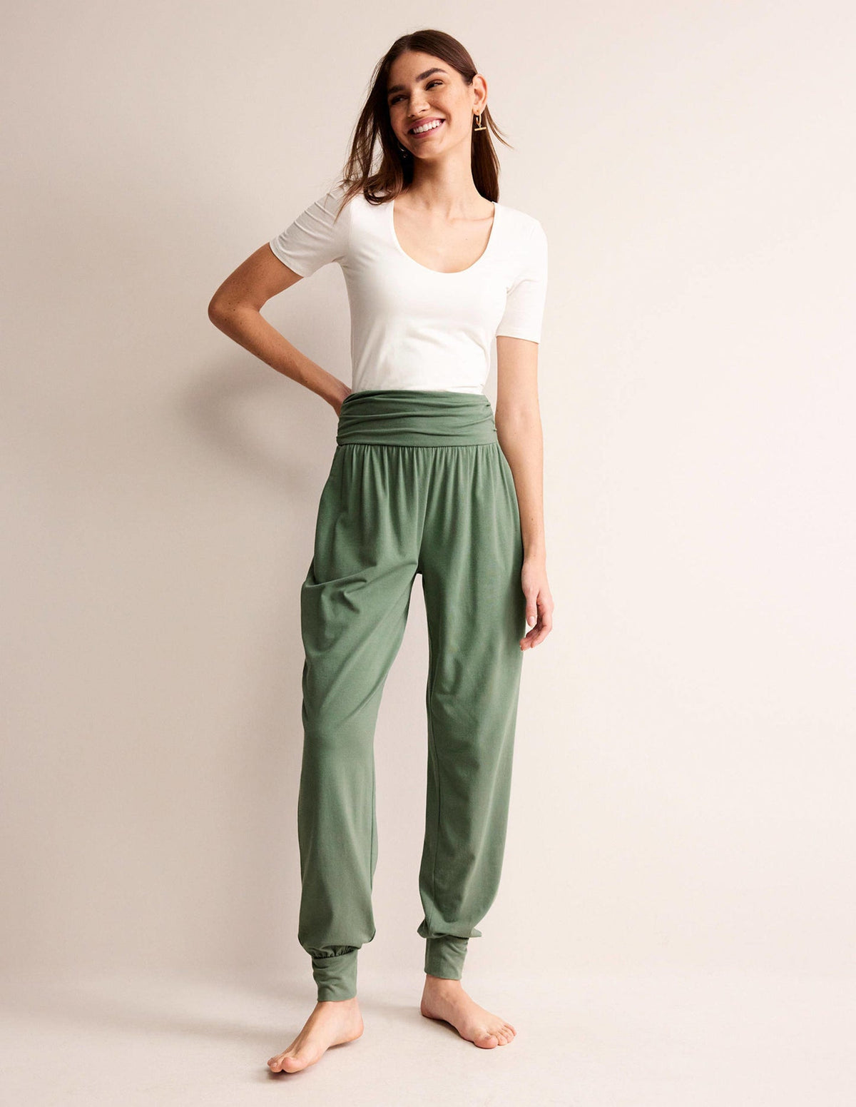 Boden Hareem Jersey Sweatpants - Alder