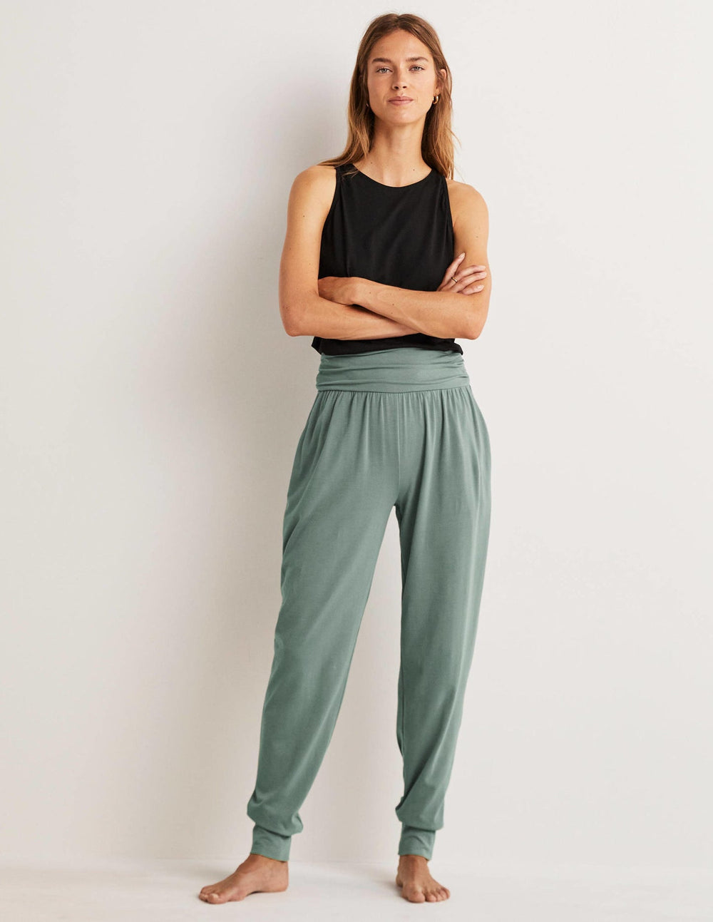 Boden Hareem Jersey Sweatpants - Alder