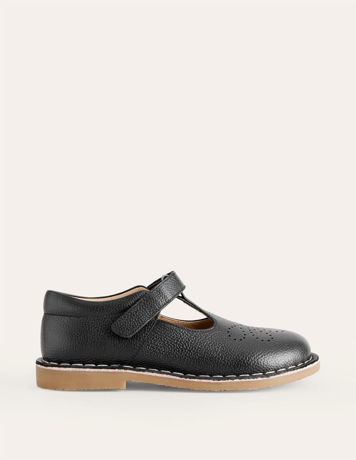 Boden Leather T - bar Flats - Black